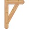 Ekena Millwork Traditional Craftsman Smooth Bracket w/ Offset Brace, Western Red Cedar, 5 1/2"W x 18"D x 26"H BKT0604X18X26TRA04SWR - alternate 4